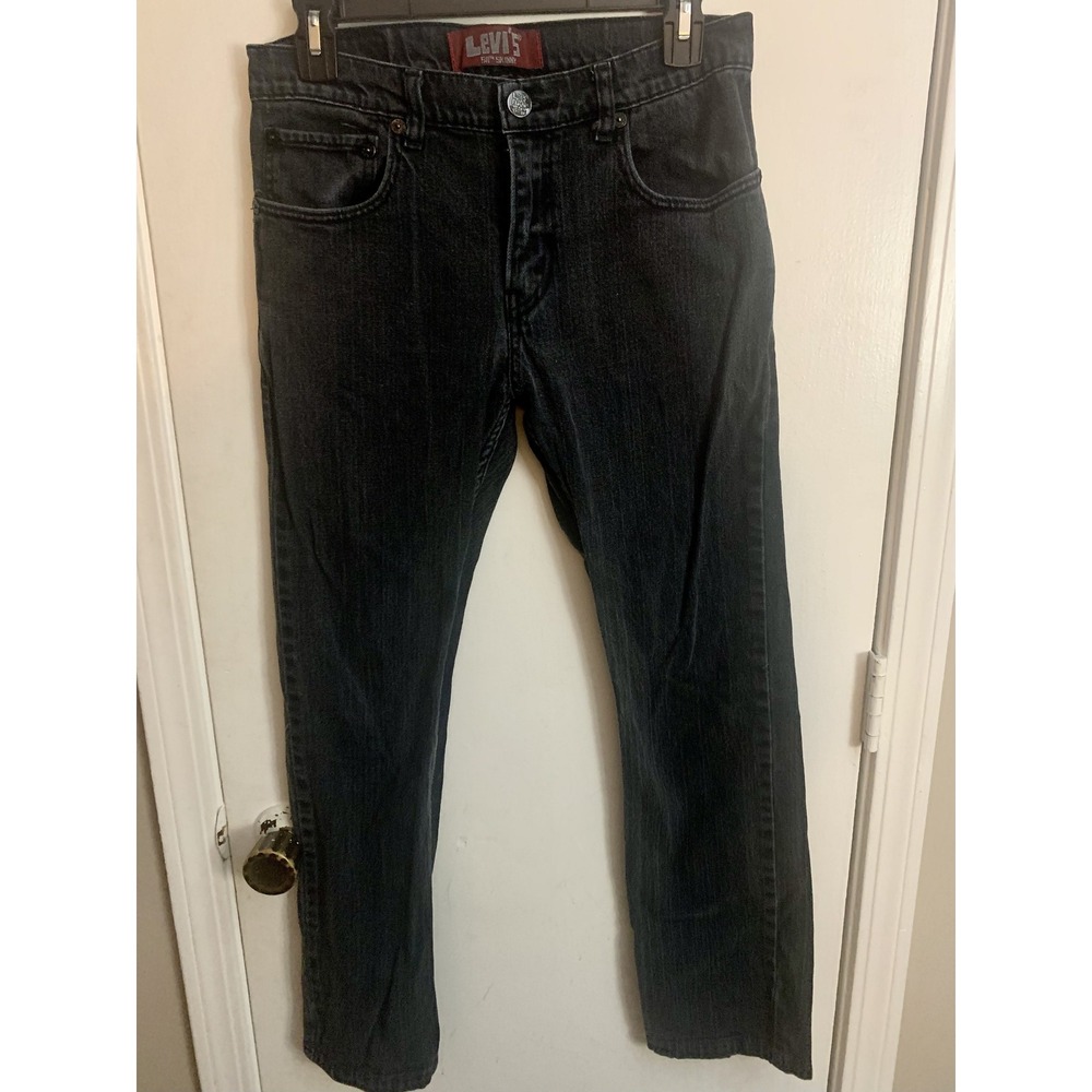VTG Levi's 511 Skinny Jeans‎ Womens 28x28 Black Denim Low Rise Slim Fit